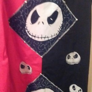 Men's custom black and red vest